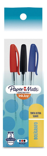 3 Lapices Paper Mate Inkjoy Bolígrafos Punta 0.7 Colores