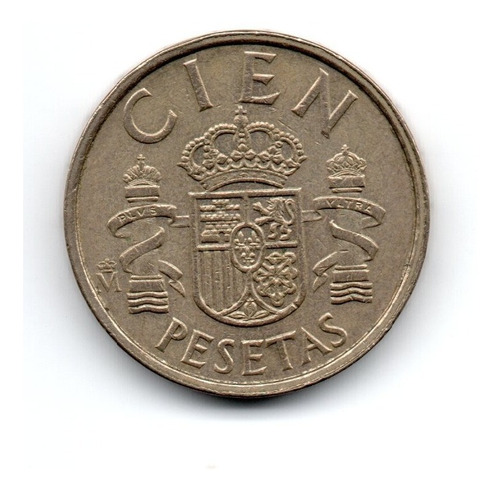 España Moneda 100 Pesetas Año 1988 Km#826