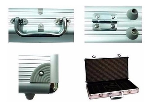 Imagem 4 de 5 de Maleta De Poker 500 Ficha Luxo Com Numeradas Kit Completo