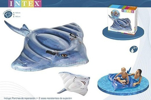 Inflable Salvavidas Para Alberca: Ride On Mantarraya 