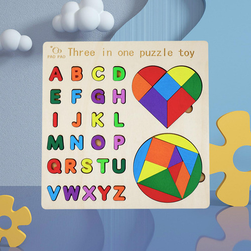 Montessori Conjunto De Brinquedos Quebra-cabeça Prático