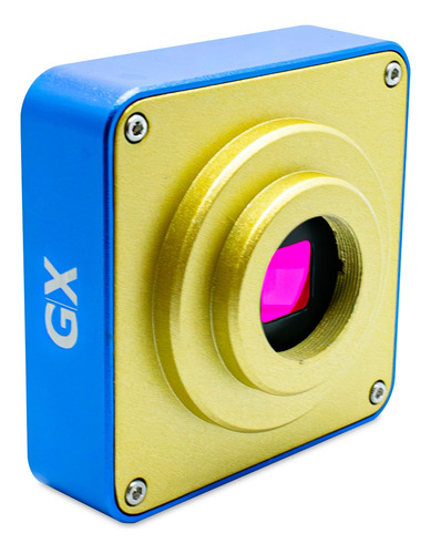 Câmera Digital Para Microscópio 38mp Hdmi Usb Cor Azul
