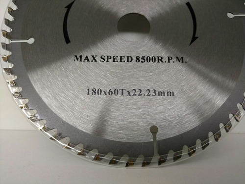 Circular De Vídea 180mm 60 Dentes