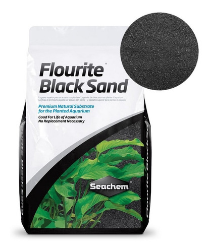 Substrato Para Aquários Seachem Flourite Black Sand 7kg