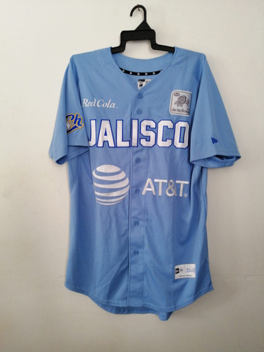 Jersey Azul Charros Jalisco Beisbol Original Hombre
