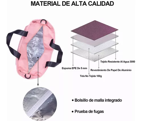 Bolsas de almuerzo de alta capacidad, bolsa de hombro térmica de papel de  aluminio grueso para