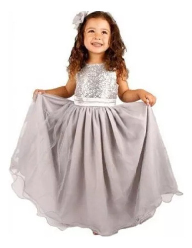 Vestido De Novia Con Lentejuelas Para Fiesta Para Niñas Con