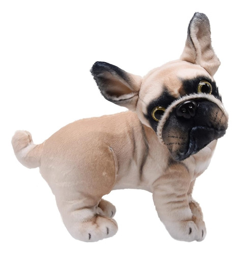 Yonlit Bulldog Francés Realista Animal De Peluche Cachorro D