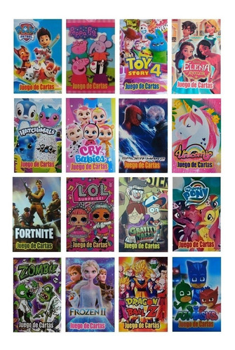 Juego De Cartas Naipes Infantil Pack X 50 Mazos Diverti Toys