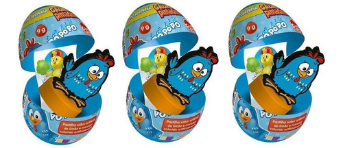 3 Brinquedo Ovo Kids Surpresa Galinha Pintadinha - Kids Zone