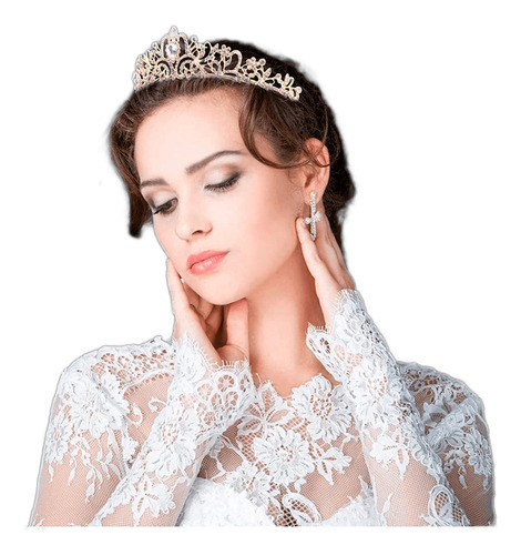 Coroa Tiara Infantil Enfeite De Casamento Debutante Florista