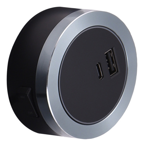 Adaptador Tipo C Socket Track Usb Y Adaptador De Riel Eléctr