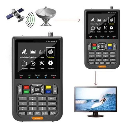 Medidor Buscador De Señal Satelital Dvb-s2x