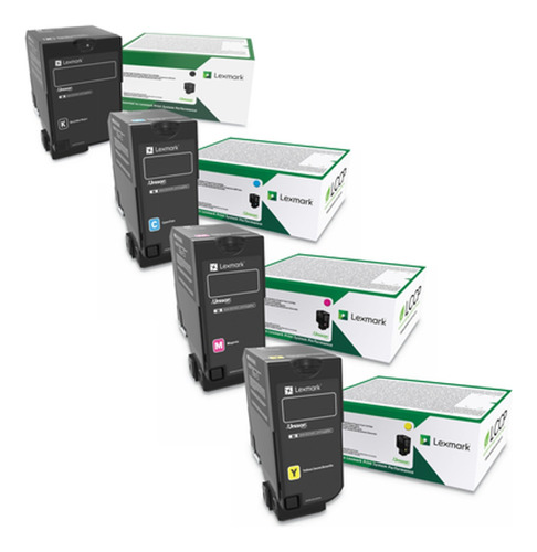 Tóner Lexmark Original Para Cs750 Cs725 Cx725 Bk Y Colores