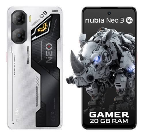 Nubia Neo 3 5g 256gb 8gb 120hz 6.8 Pulgadas 6000mah 50mp Ai Cam Altavoces Dobles Estéreo Con Dts Dorado Plateado