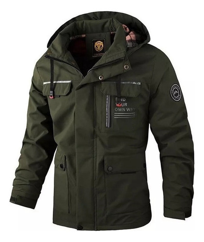 Chamarra Tactica Bomber Abrigo Hombre Chamarra Impermeable