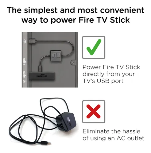 Mission Power Cable Usb Para Alimentar Fire Tv Stick No