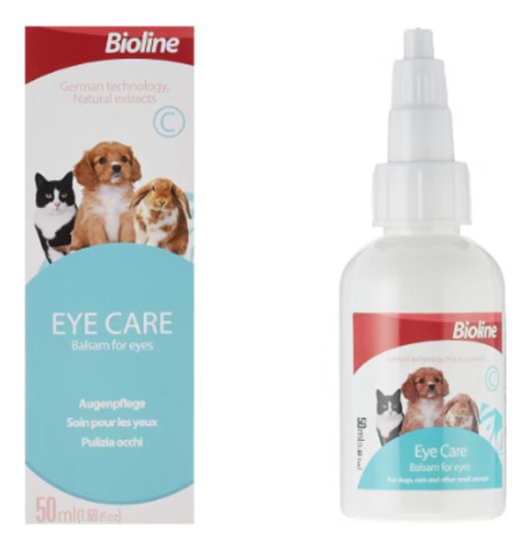 Cuidado De Ojos Para Mascotas Bioline Eye Care 50ml