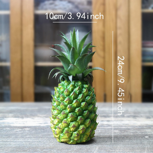 Figura De Piña Artificial, Centros De Mesa De La Mesa Verde