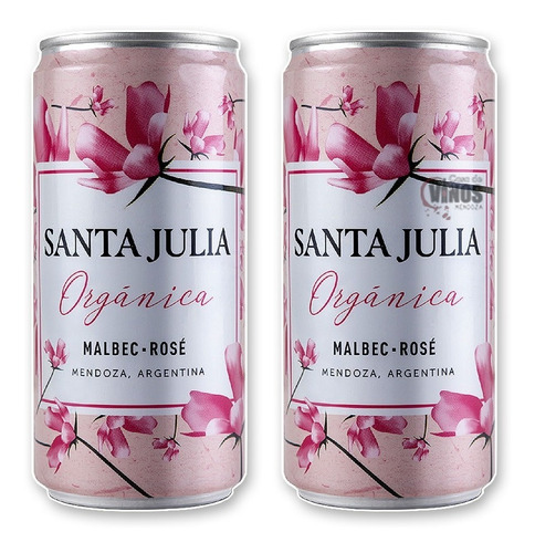 Vino Santa Julia Organica Malbec-rose 269ml X 12 Unidades