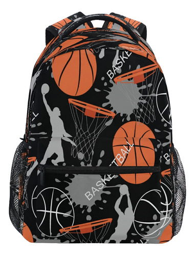 Mochila Escolar Baloncesto Para Niña Niño Viaje Camping M