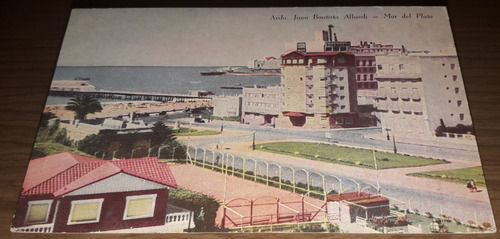 Antigua Postal Mar Del Plata Av. Juan Bautista Alberdi (Usado)