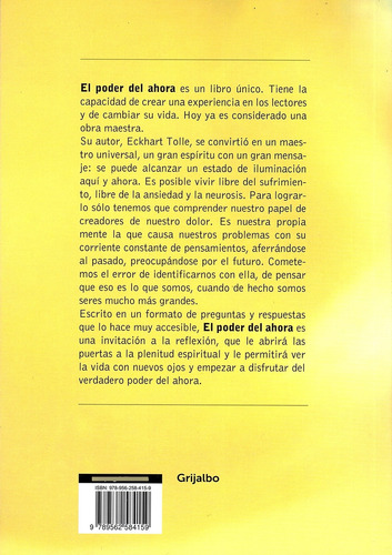 El Poder Del Ahora - Eckhart Tolle, Original