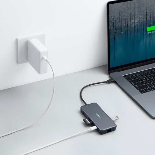 Adaptador Anker Powerexpand 7-in-1 Lector De Tarjetas Sd Tf