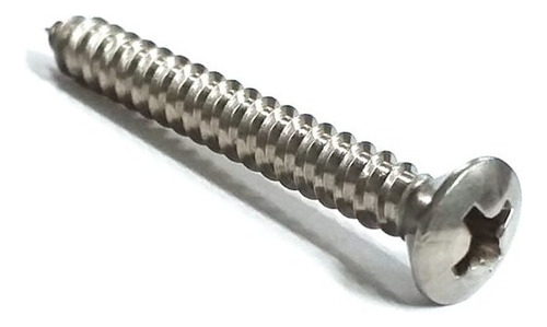 Tornillo de rosca de cabeza ovalada, 3,9 x 32 mm, acero inoxidable, 10 piezas