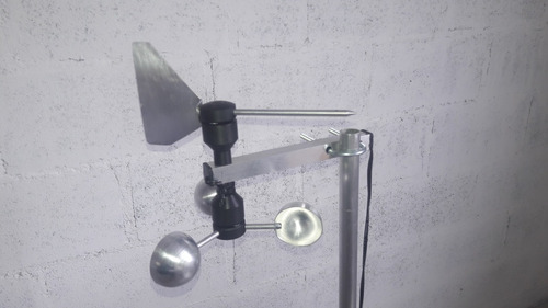Anemômetro Mini C/ Velocímetro + Biruta Decorativo