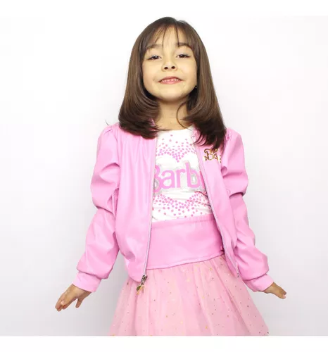 Barbie Chaqueta para niñas Chaquetas de forro polar con capucha rosa para  niñas