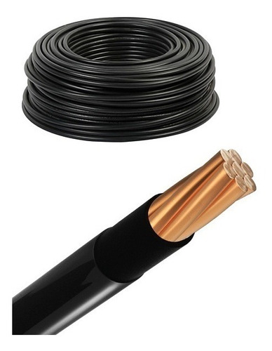 Cable 12 Thw Negro Iconel 100% Cobre Rollo 100 Mt 7 Hilos