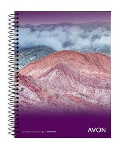 Cuaderno Universitario Avon A4  Pack X 5 Unid. Ray/cuad.