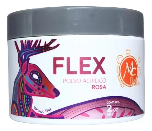 Polvo Acrílico Flex Mc Nails Básicos 2 Onzas Uñas Acrílicas