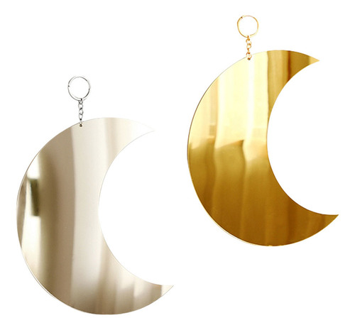 Espejo Boho Home Decor Con Forma De Media Luna Para Colgar E