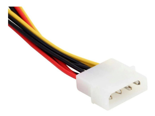 Imagem 3 de 9 de Adaptador Cabo Energia 4 Pinos Alimentação Ide X Dual Sata