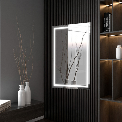 Espelho Retangular Jateado Led 140x100 Lapidado Decorativo