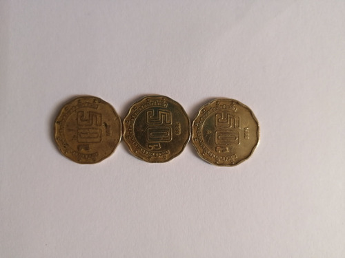 Monedas De $50 Centavos Con Error En El Año (1898)