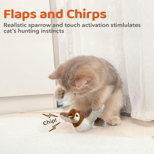 Juguete Interactivo Para Gatos, Juguete Eléctrico Que Aletea