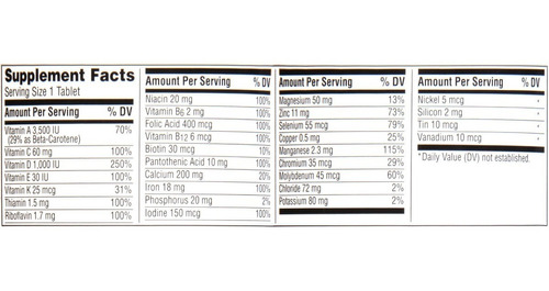 Vitaminas Y Minerales Para Adultos 200 Tabletas Centrum 