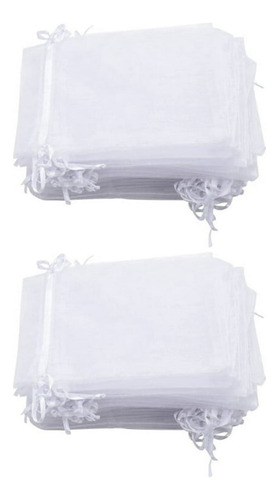 Bolsitas De Organza 7x9 Pack De 100 Unidades