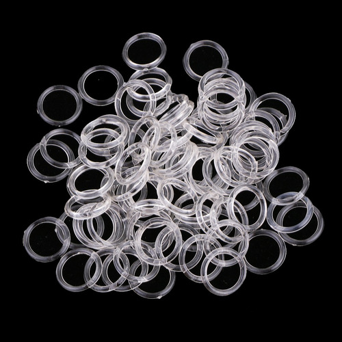 200 Pieces Bra Strap Hook Slider Buckle 8mm Clear