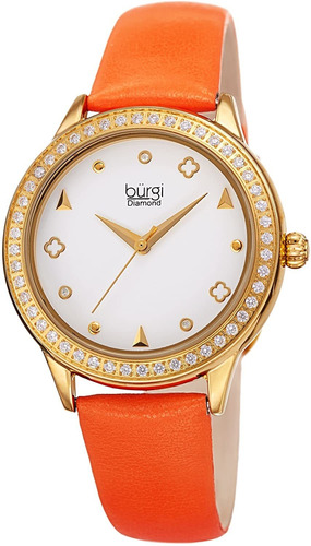 Reloj Mujer Burgi Bur221or Cuarzo Pulso Naranja Just Watches