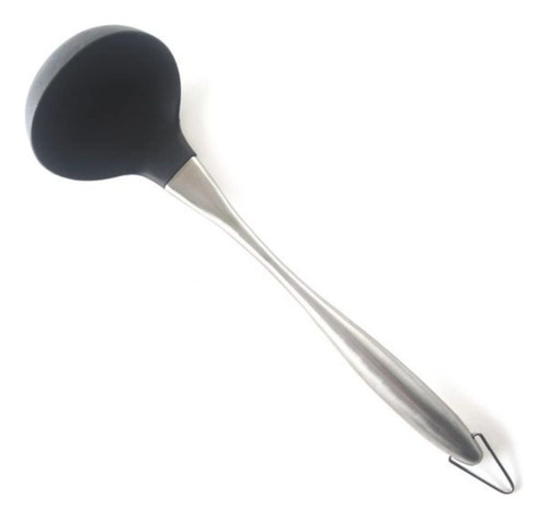 Cucharón De Sopa Acero Inoxidable Y Silicona 30 Cm