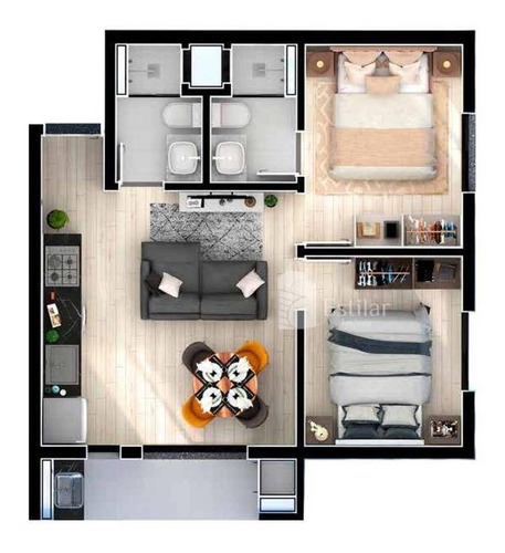 Imagem 4 de 22 de Apartamento 02 Quartos (01 Suíte) No Capão Da Imbuia, Curitiba - Ap2567