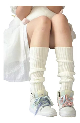 Polainas Lana Invierno Abrigadoras Mujer/niña Colores Blanco Unica