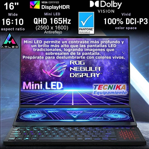 Imagen 4 de 9 de Asus Rog Zephyrus Duo 16 Gx650 R9-6900hx Rtx3070 32gb 1tb