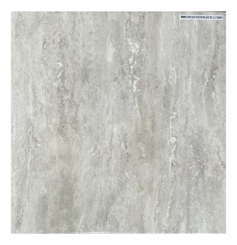 Ceramica 56x56 Travertino Gris Brillante Lourdes 1ra Piso