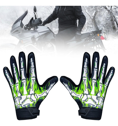 Guantes De Bicicleta Con Estampado De Dedos En Forma De Esqu