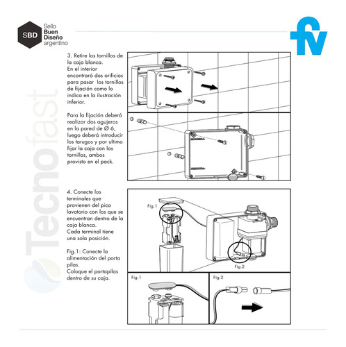 Griferia Fv Tronic Automatico Electronico 0363.04p